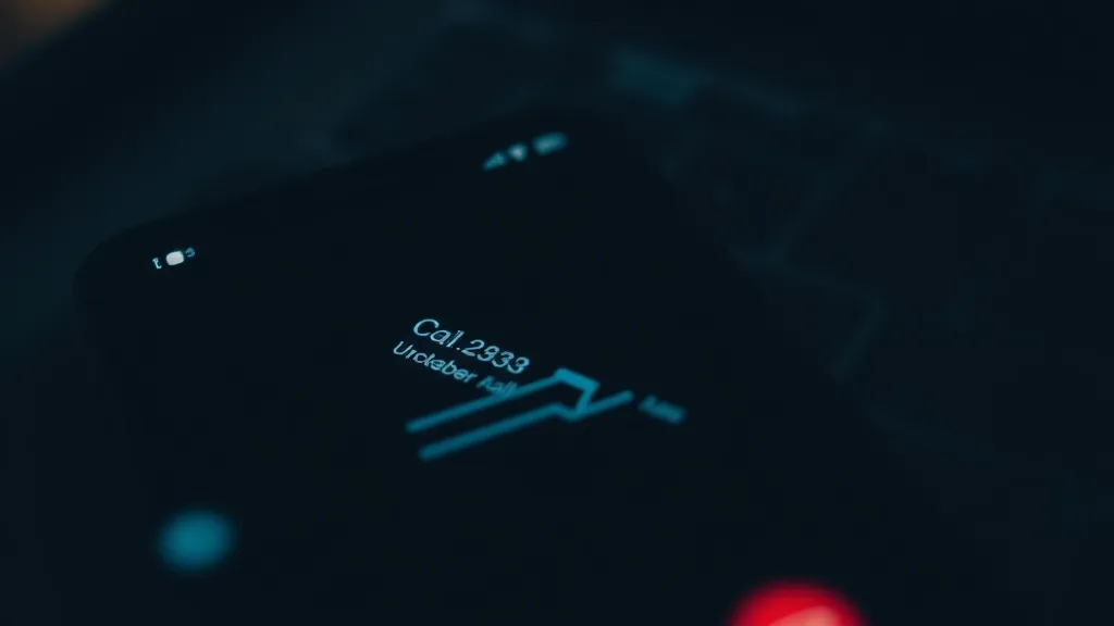 A close-up shot of a smartphone screen showing an incoming c